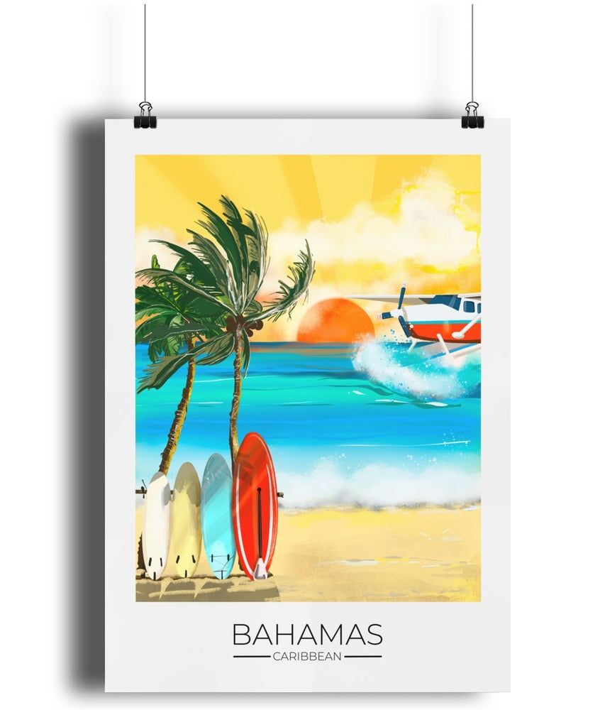 
                  
                    Bahamas Travel Poster Print - Dreamers who Travel
                  
                