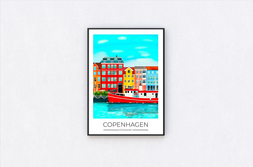 
                  
                    Copenhagen Travel Poster Print - Dreamers who Travel
                  
                