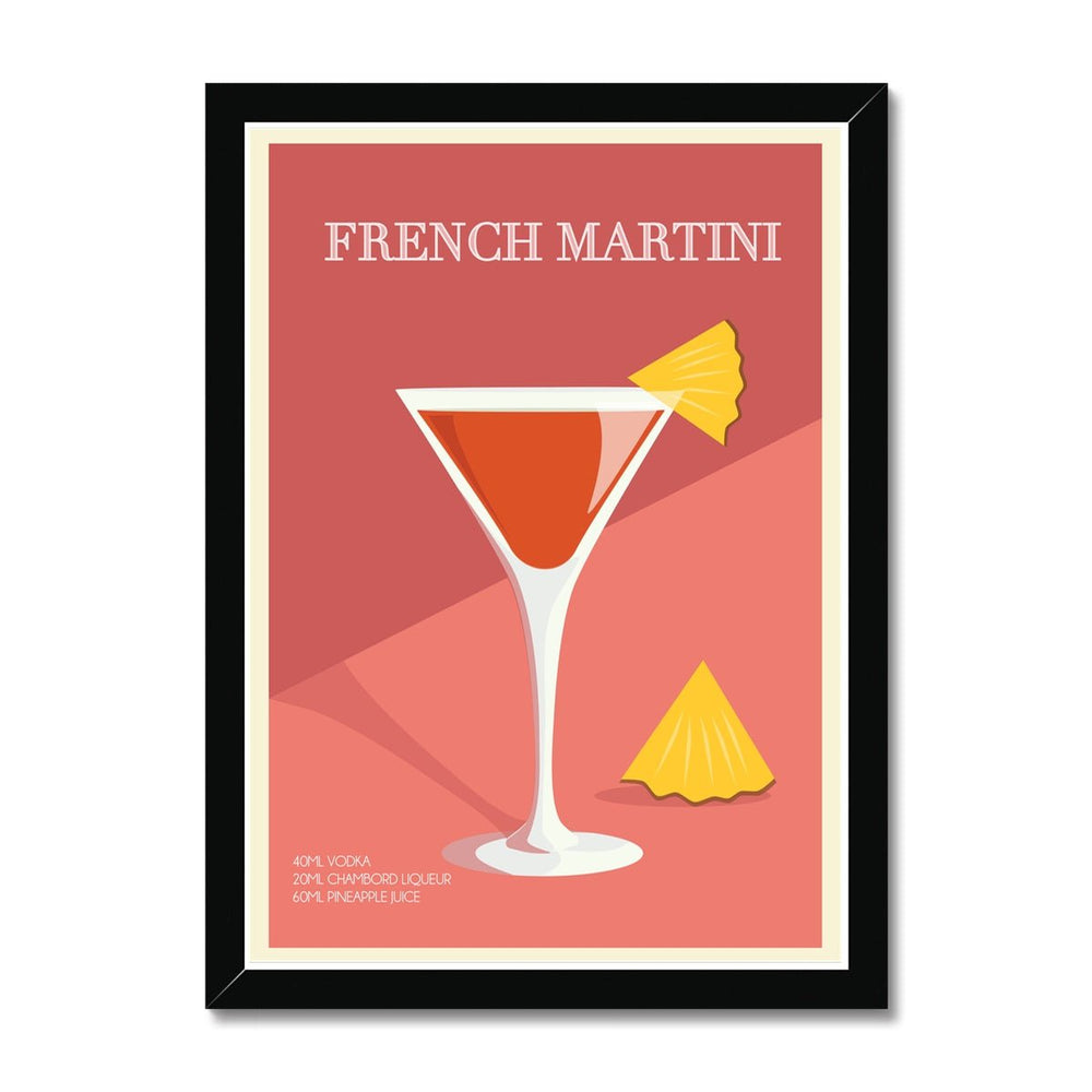 French Martini Cocktail Poster Print - Dreamers who Travel