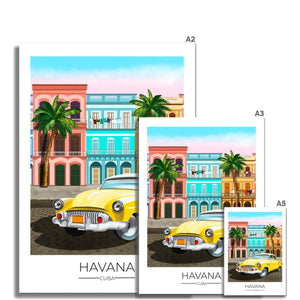 
                  
                    Havana Travel Poster Print - Dreamers who Travel
                  
                
