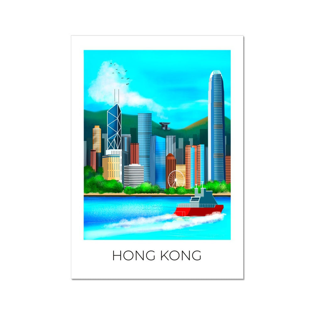 Hong Kong Travel Poster Print - Dreamers who Travel