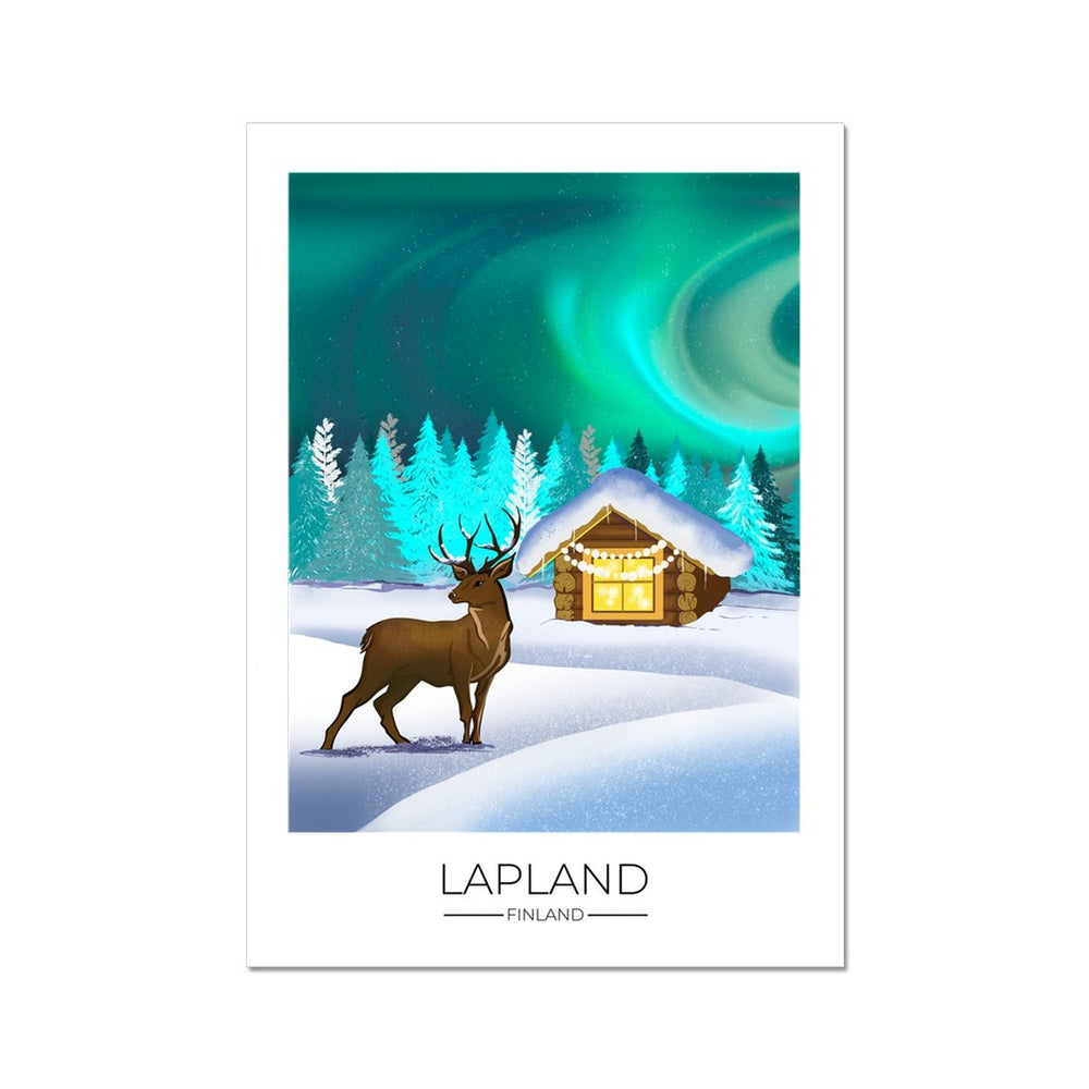 Lapland Travel Poster Print - Dreamers who Travel