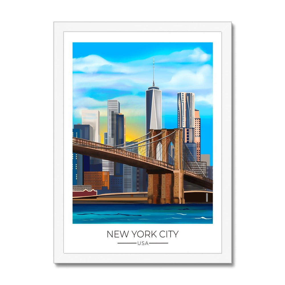 
                  
                    New York City Travel Poster Print - Dreamers who Travel
                  
                