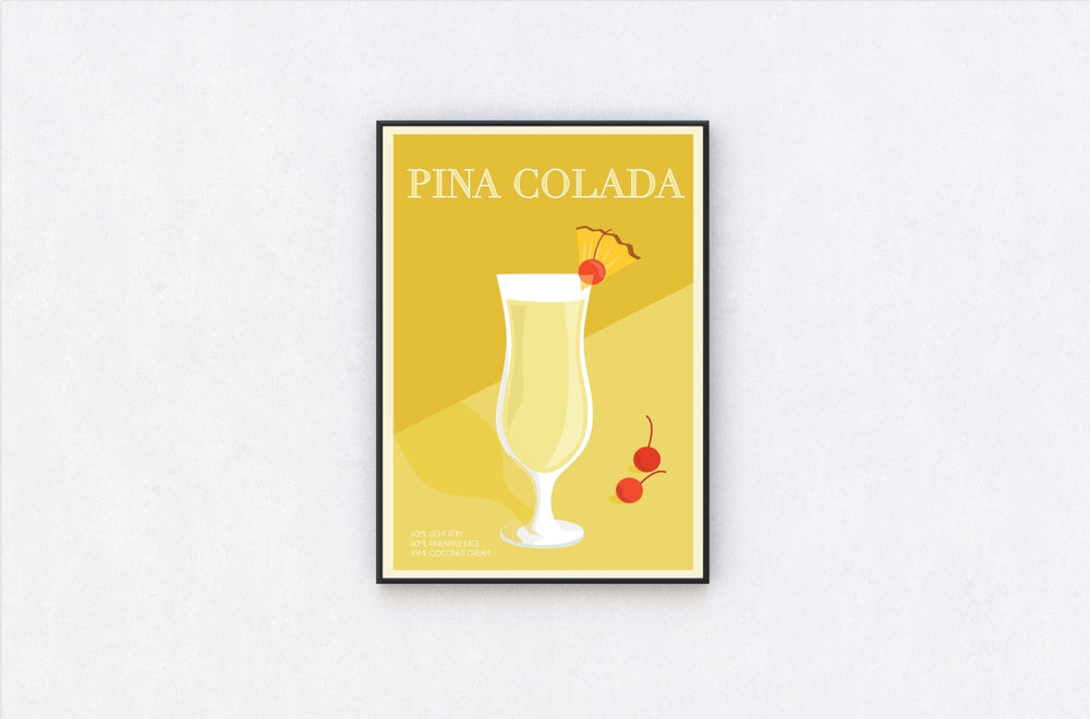 
                  
                    Pina Colada Cocktail Poster Print - Dreamers who Travel
                  
                