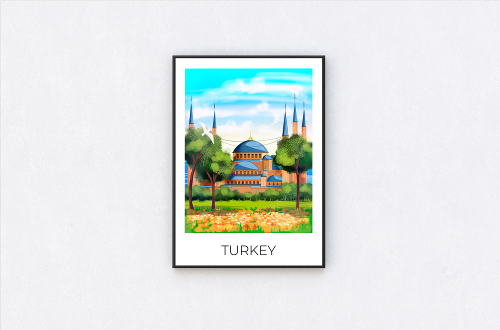
                  
                    Turkey Travel Poster Print
                  
                