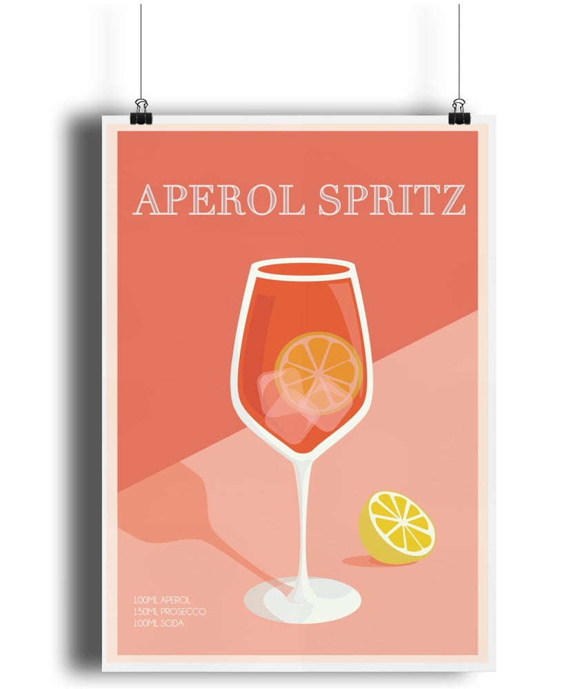 
                  
                    Aperol Spritz Cocktail Poster Print - Dreamers who Travel
                  
                