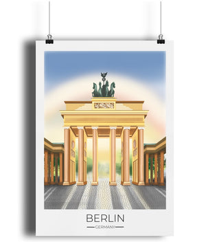 
                  
                    Berlin Travel Poster Print - Dreamers who Travel
                  
                