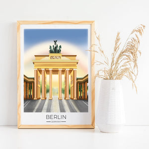
                  
                    Berlin Travel Poster Print - Dreamers who Travel
                  
                