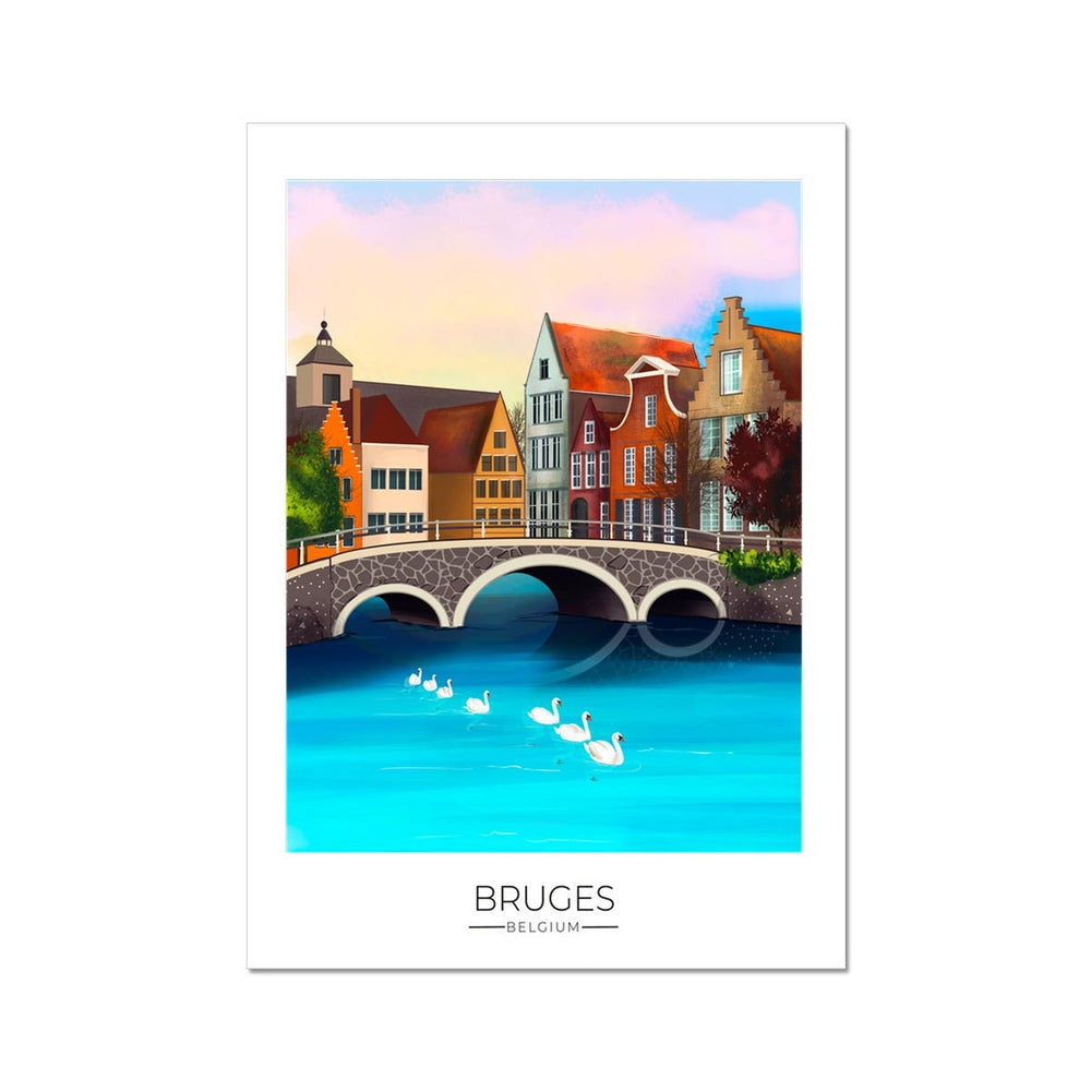 Bruges Travel Poster Print - Dreamers who Travel
