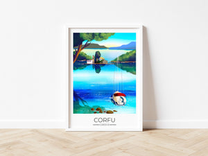 
                  
                    Corfu Travel Poster Print - Dreamers who Travel
                  
                