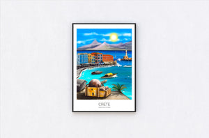 
                  
                    Crete Travel Poster Print - Dreamers who Travel
                  
                