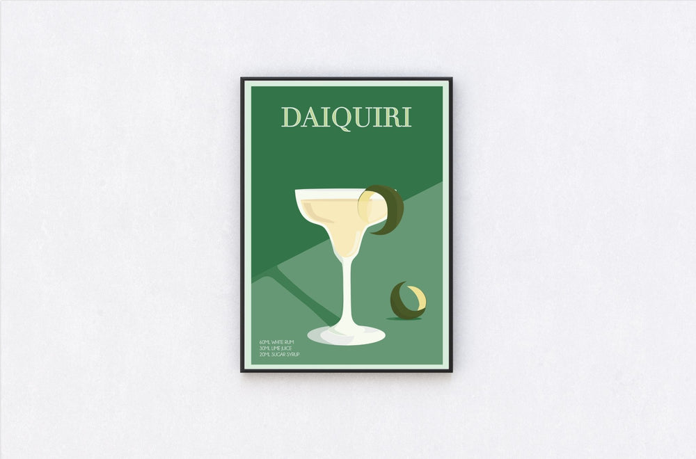 
                  
                    Daiquiri Cocktail Poster Print - Dreamers who Travel
                  
                