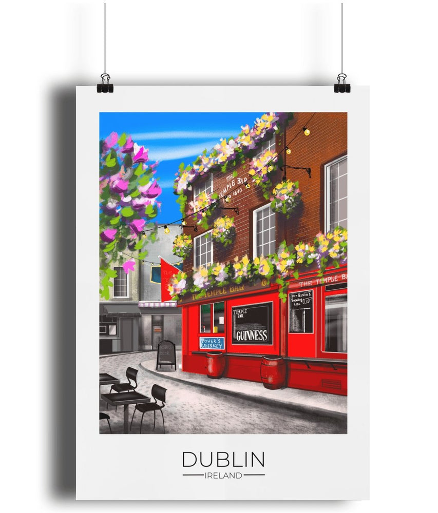 
                  
                    Dublin Travel Poster Print - Dreamers who Travel
                  
                