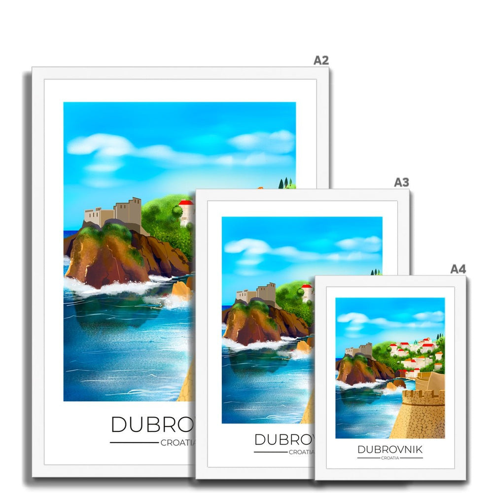 
                  
                    Dubrovnik Travel Poster Print - Dreamers who Travel
                  
                