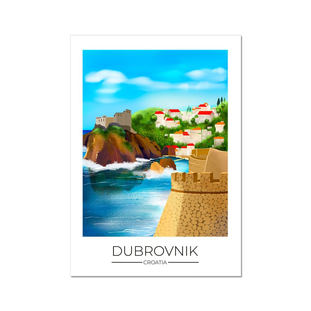 Dubrovnik Travel Poster Print - Dreamers who Travel