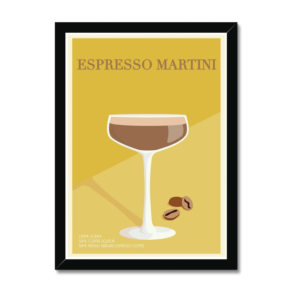 Espresso Martini Cocktail Poster Print - Dreamers who Travel