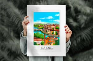 
                  
                    Florence Travel Poster Print - Dreamers who Travel
                  
                