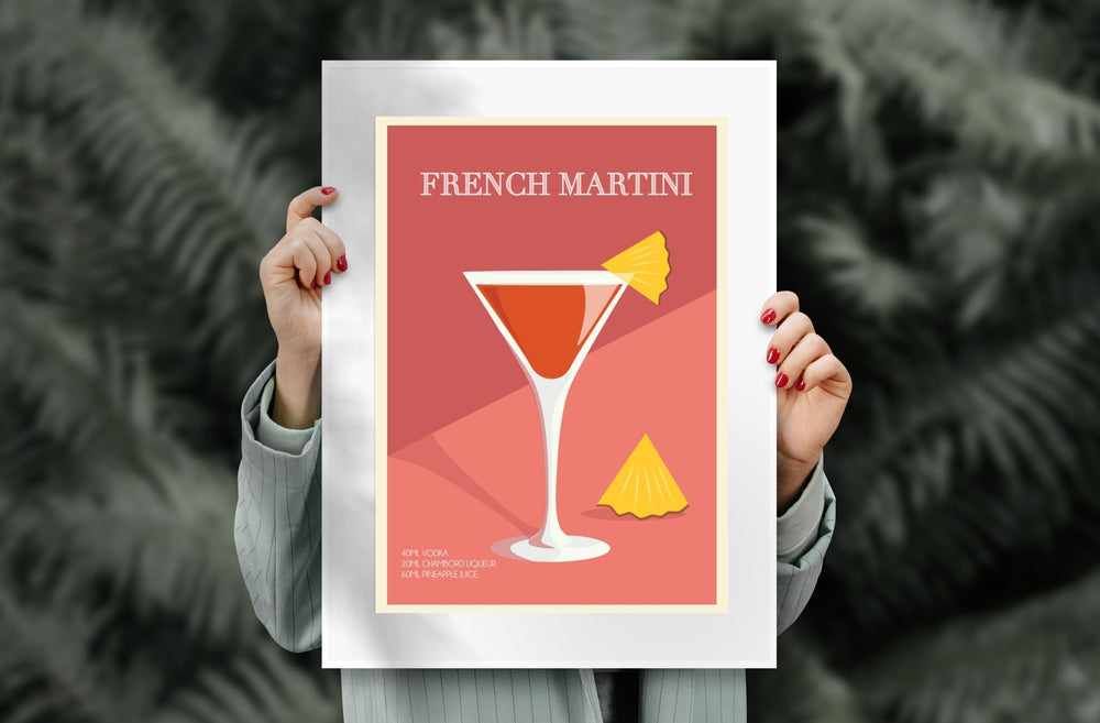 
                  
                    French Martini Cocktail Poster Print - Dreamers who Travel
                  
                