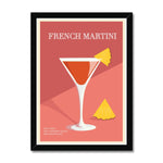 French Martini Cocktail Poster Print - Dreamers who Travel