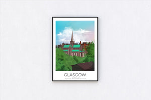 
                  
                    Glasgow Travel Poster Print - Dreamers who Travel
                  
                