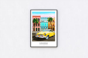 
                  
                    Havana Travel Poster Print - Dreamers who Travel
                  
                