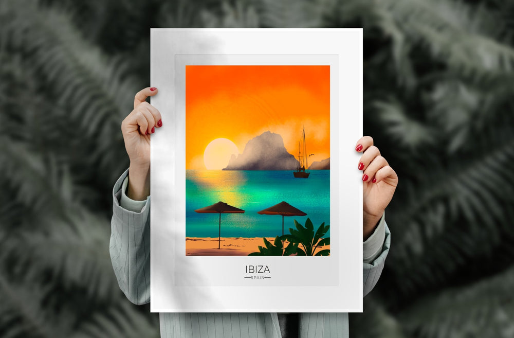 
                  
                    Ibiza Travel Poster Print - Dreamers who Travel
                  
                