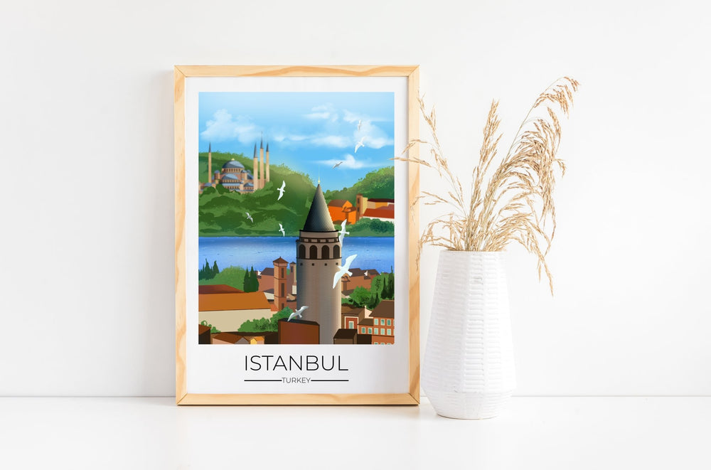 
                  
                    Istanbul Travel Poster Print - Dreamers who Travel
                  
                