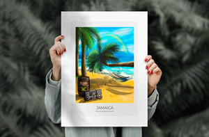 
                  
                    Jamaica Travel Poster Print - Dreamers who Travel
                  
                
