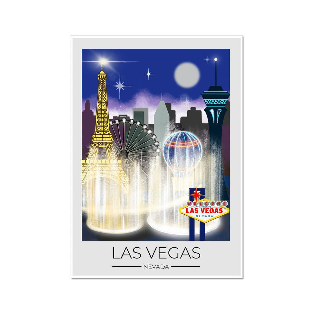 Las Vegas Travel Poster Print - Dreamers who Travel