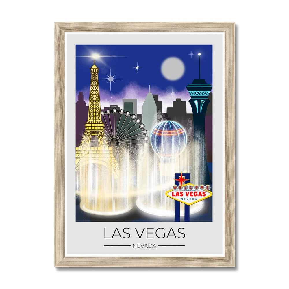 Las Vegas Art Print, Travel Prints