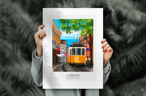 
                  
                    Lisbon Travel Poster Print - Dreamers who Travel
                  
                
