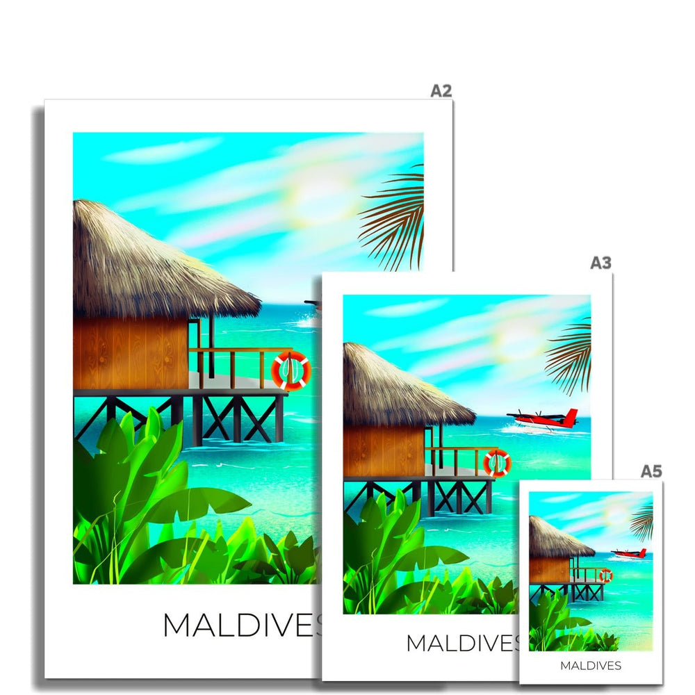 
                  
                    Maldives Travel Poster Print - Dreamers who Travel
                  
                