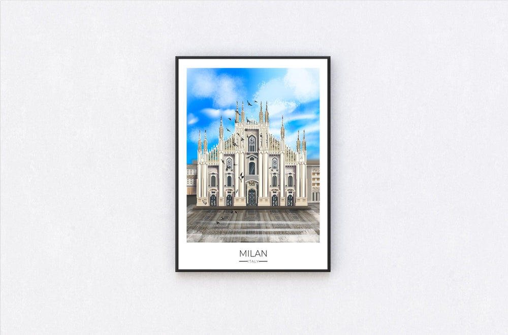 
                  
                    Milan Travel Poster Print - Dreamers who Travel
                  
                