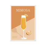 Mimosa Cocktail Poster Print - Dreamers who Travel