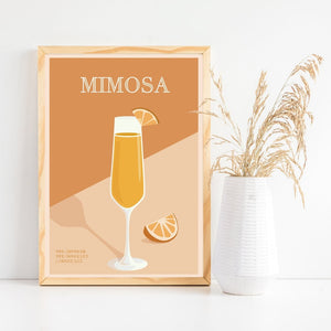 
                  
                    Mimosa Cocktail Poster Print - Dreamers who Travel
                  
                