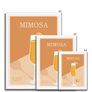 
                  
                    Mimosa Cocktail Poster Print - Dreamers who Travel
                  
                
