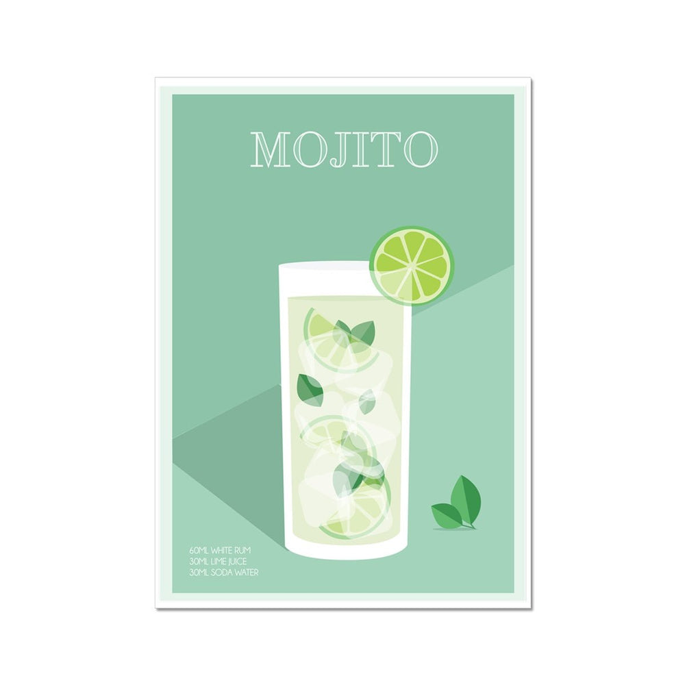 Mojito Cocktail Poster Print - Dreamers who Travel