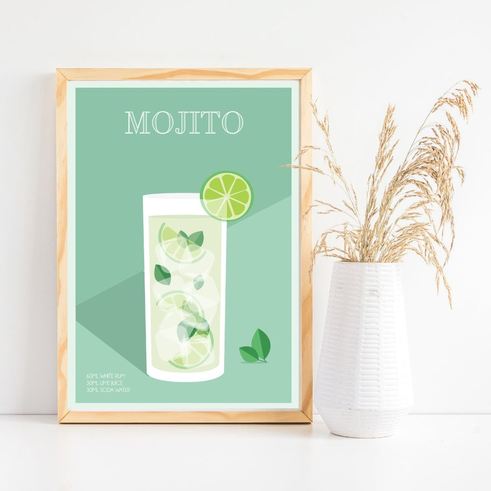 
                  
                    Mojito Cocktail Poster Print - Dreamers who Travel
                  
                