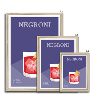 
                  
                    Negroni Cocktail Poster Print - Dreamers who Travel
                  
                