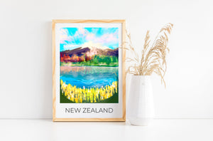 
                  
                    New Zealand Travel Poster Print - Dreamers who Travel
                  
                