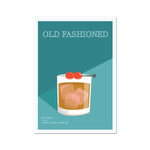 Old Fashioned Cocktail Poster Print - Dreamers who Travel