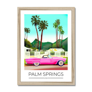 
                  
                    Palm Springs Travel Poster Print - Dreamers who Travel
                  
                