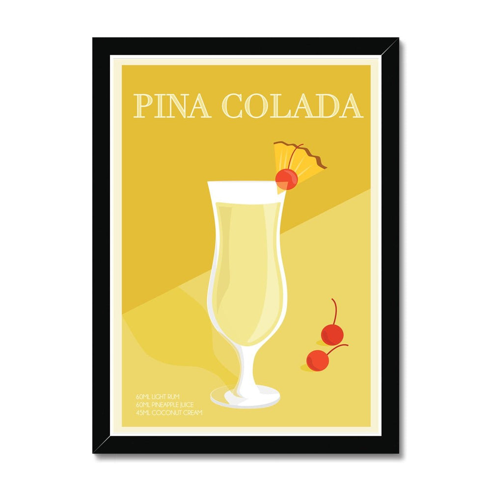 Pina Colada Cocktail Poster Print - Dreamers who Travel
