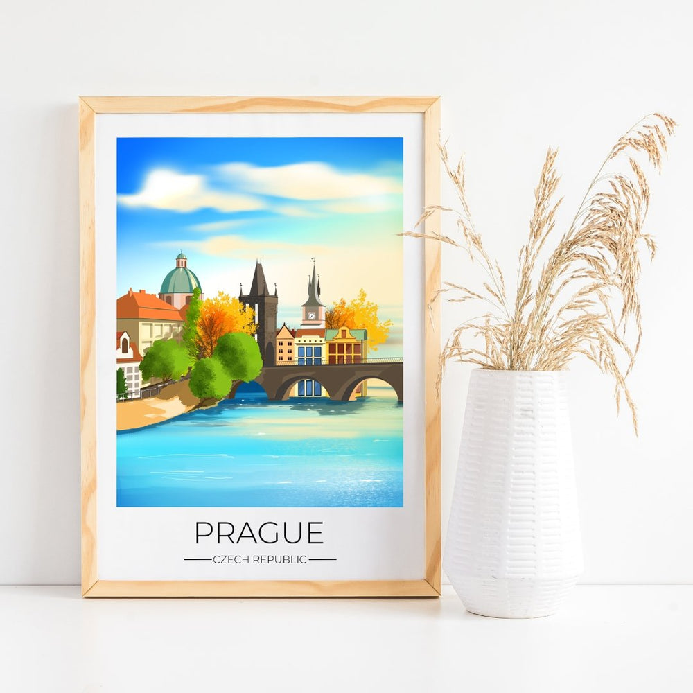 
                  
                    Prague Travel Poster Print - Dreamers who Travel
                  
                