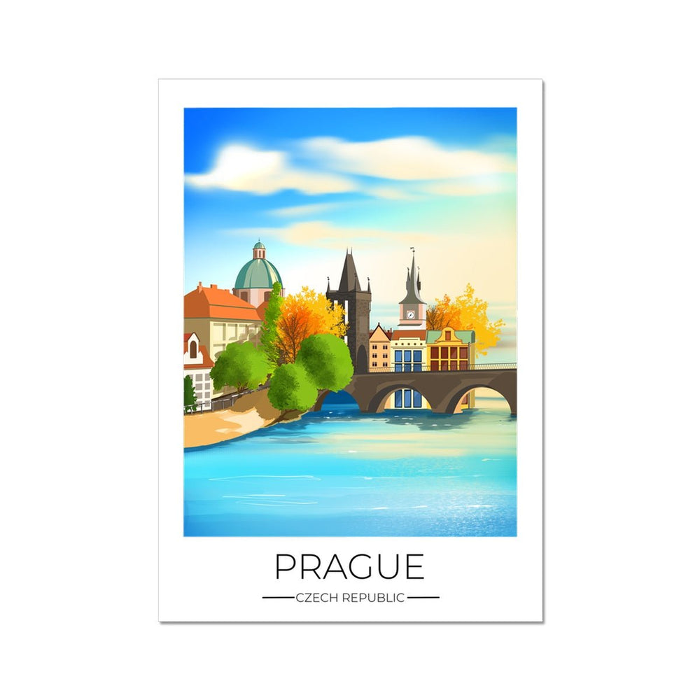 Prague Travel Poster Print - Dreamers who Travel