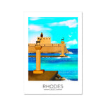 Rhodes Travel Poster Print - Dreamers who Travel