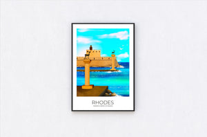 
                  
                    Rhodes Travel Poster Print - Dreamers who Travel
                  
                