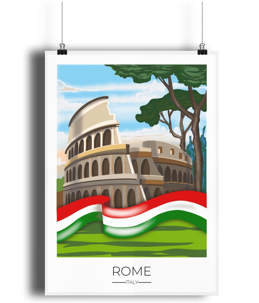 
                  
                    Rome Travel Poster Print - Dreamers who Travel
                  
                