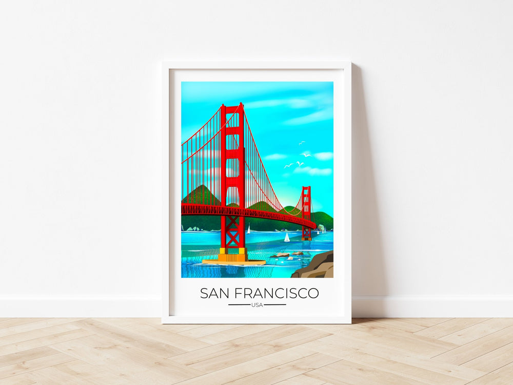 
                  
                    San Francisco Travel Poster Print - Dreamers who Travel
                  
                