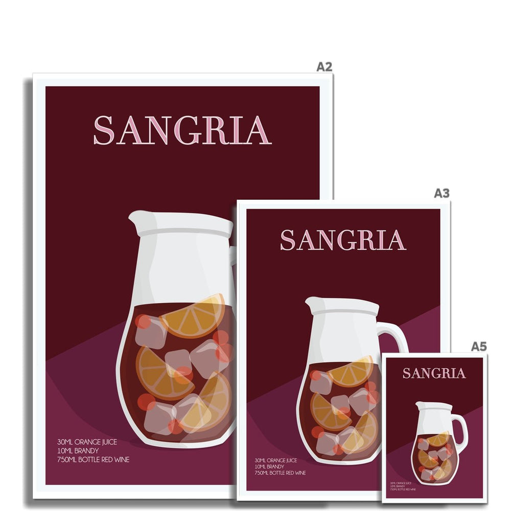 
                  
                    Sangria Cocktail Poster Print - Dreamers who Travel
                  
                